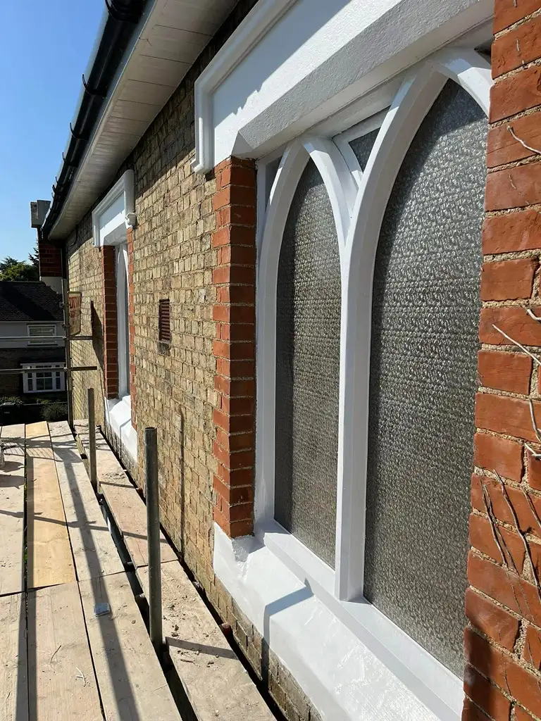 Warboys Baptist Church Window After Painting